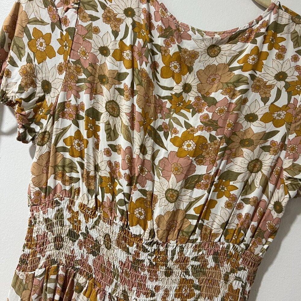 🌸 Simplee Floral Midi Dress | Size M | Boho Chic 🌸 - Picture 9 of 11